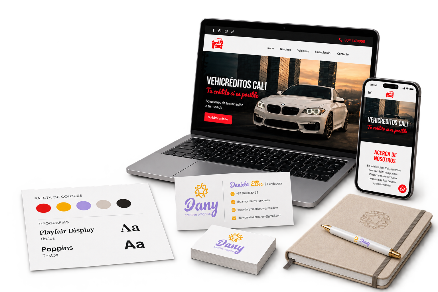 materiales de oficina Danny Creative Progress